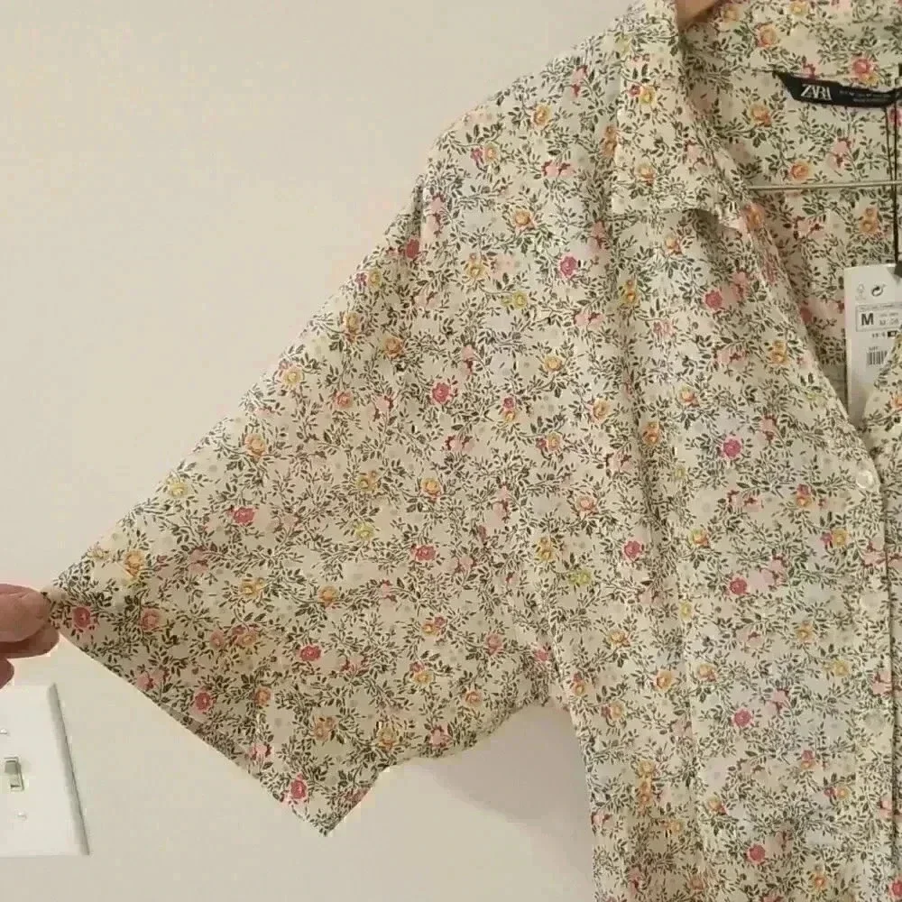 Zara Elbow Sleeve Printed Dress - Picture 6 of 10